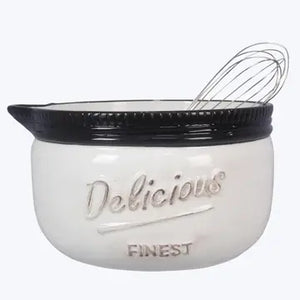 Mason Jar Batter Bowl w/ Whisk