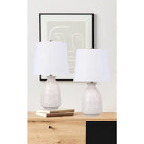 20" White Table Lamp