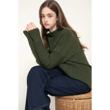 Loose Fit Funnel Neck Sweater