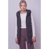 Long Hooded Puffer Jacket