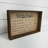 We The People Block Sign