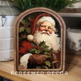 Vintage Santa Arch Picture