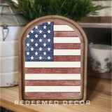 Arch Top American Flag