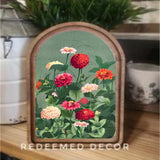 Arch Top Zinnias