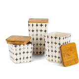 Bamboo Containers w/ Lids-Lg