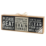 Bathroom Word Box