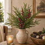 Soft Touch Norfolk Pine & Berry Spray