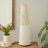 Light Brown Rattan Vase