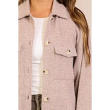 Brushed Waffle Button Up