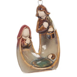 Glazed Nativity Ornament