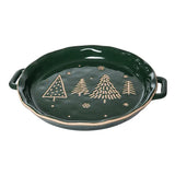 Christmas evergreen Trees Server w/ Handles
