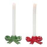 Christmas Bow Candle Holder