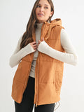 Longline High Neck Padded Vest