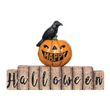 Halloween Crow & Pumpkin