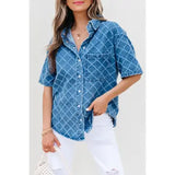 Patched Pocket Denim Shirt