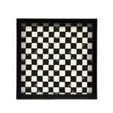 10x10 Wood Checkered tray