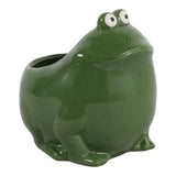 Sea Salt & Citronella Green Ceramic Frog Candle
