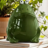 Sea Salt & Citronella Green Ceramic Frog Candle
