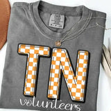 Checkered TN VOLS Tee