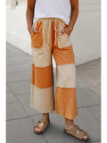 Color Block Wide Leg Pants