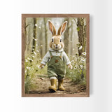 9x11 Boy Bunny Wall Art