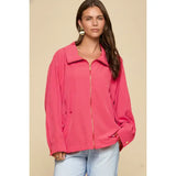 Coral A Line Jacket w/ Hood