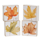 Watercolor Leaf Block