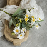 12" White Daisy Bush