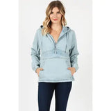 Denim Pullover w/ Hood