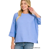 3/4 Sleeve Double Knit Top