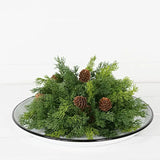 Half Sphere Evergreen Cypress w/ Birchcones