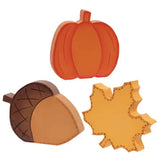Fall Icon Chunky Wood Sitter
