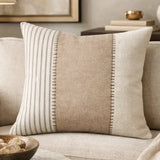 18x18 Striped Color Block Pillow