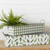Rectangular Fern Tin-Lg