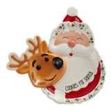 Santa Plate w/ Reindeer
