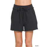 Fleece Raw Hem Short