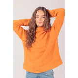 Fuzzy Solid Knit Top