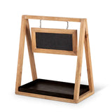 16" Wood & Metal Shelf