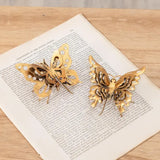 3D Gold Metal Butterfly