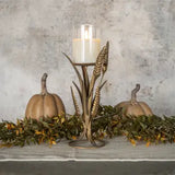 Gold Harvest Pillar Candle Holder
