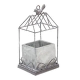 Graywash Metal Birdcage