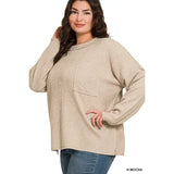 Ribbed Brush Hacci Sweater