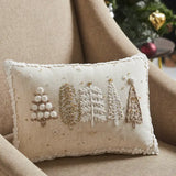Velvet Christmas Tree Pillow-14x10
