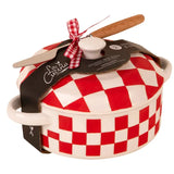 Checkerboard Brie Maker Pot