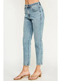 High rise Straight Ankle Jeans