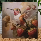 5x5 Hummingbird Block Picture