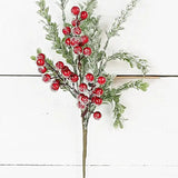 16" Icy Glittered Boxwood