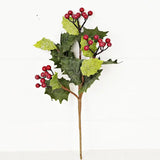 Holly Leaves w/ Red Berry Pick