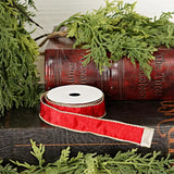 1inx10yd Red Wired Ribbon