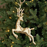 Gold Reindeer Ornament
